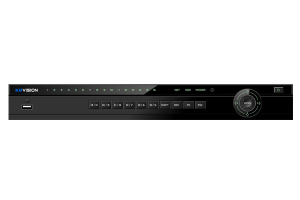 Đầu ghi IP KBVISION KX-4K8216N2 16 kênh HD 8MP, 2 SATA, HDMI/VGA,Onvif