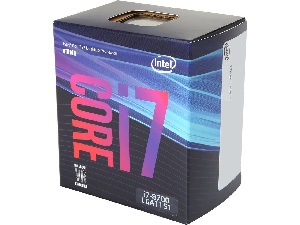 Intel Core i7-8700 Coffee Lake 6-Core 3.2 GHz (4.6 GHz Turbo) LGA 1151v2